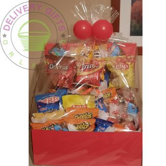 Orlando snack gift basket delivered to hotel with sweet and salty treats